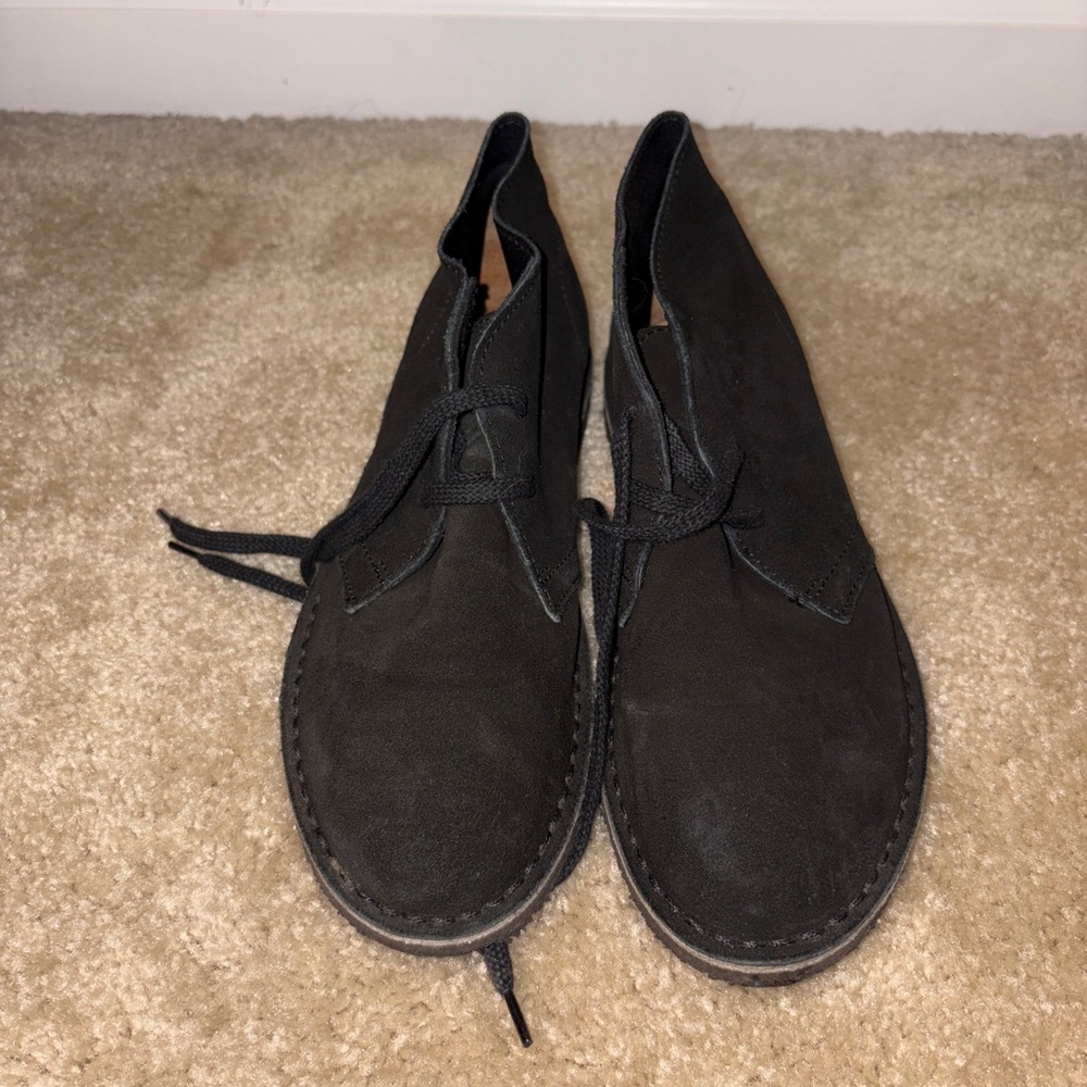 Jcrew Crewcuts black suede desert boots